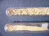 Tube de collection avec paillettes d'or et tube avec poudre d'or